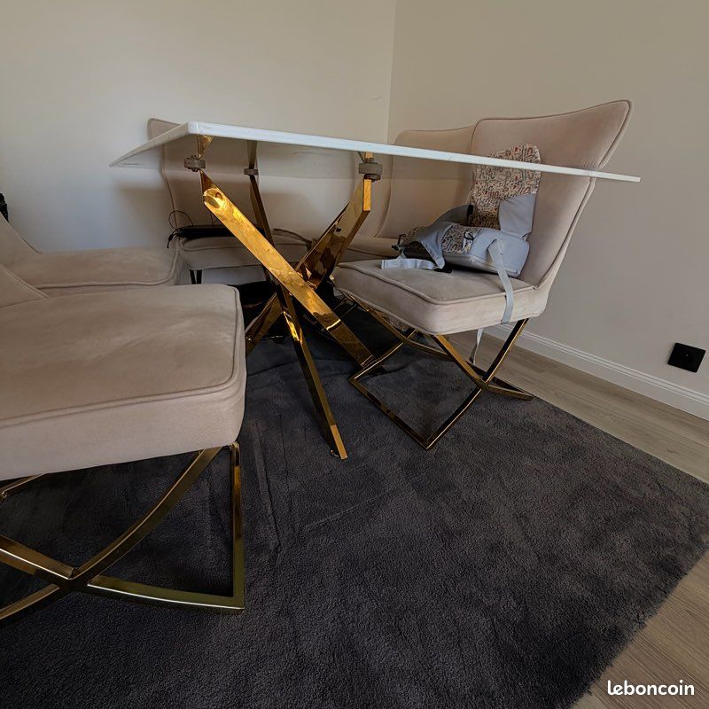 Table marbre + 6 chaises (image 3)