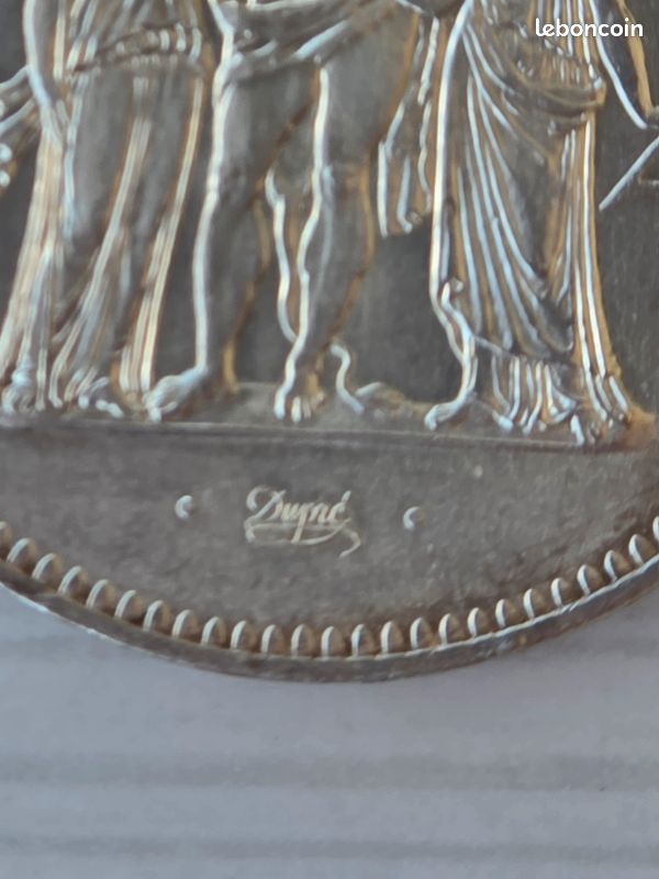 Pièce en argent 50 Francs Hercule 1975 (image 10)
