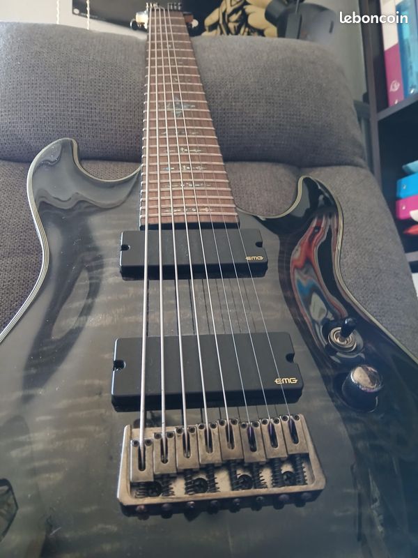 Guitare 8 cordes Schecter Diamond Series modèle Damien Elite 8 très bon état (image 7)