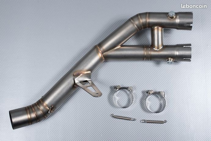 Tuyau Intermédiaire D'Échappement Moto Inox – Compatible YZF R15, MT-15, MT-125 2008-2017 – Améliore Flux Et Puissance