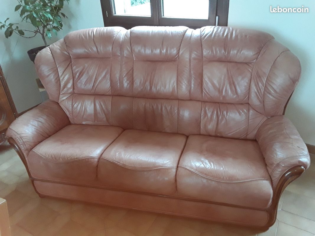Vend canape cuir (image 1)