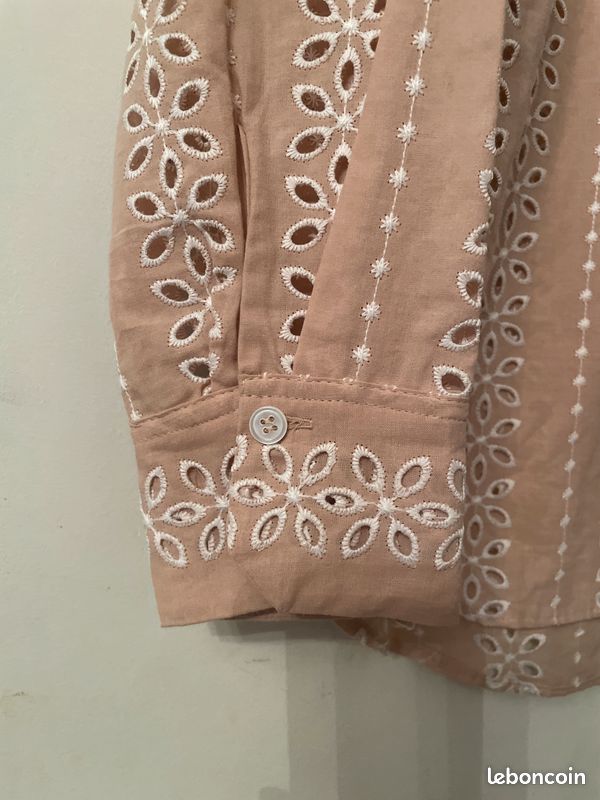 Chemise ML broderie anglaise TS (image 3)