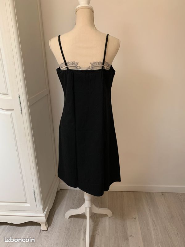 Robe été bretelles noire La Redoute Vêtements