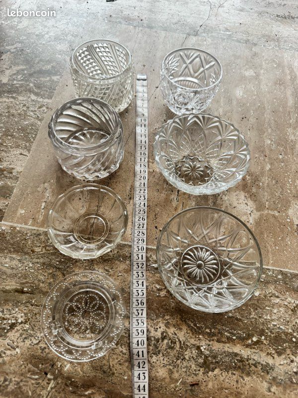 Lot 7 coupelles vintage en verre (image 2)