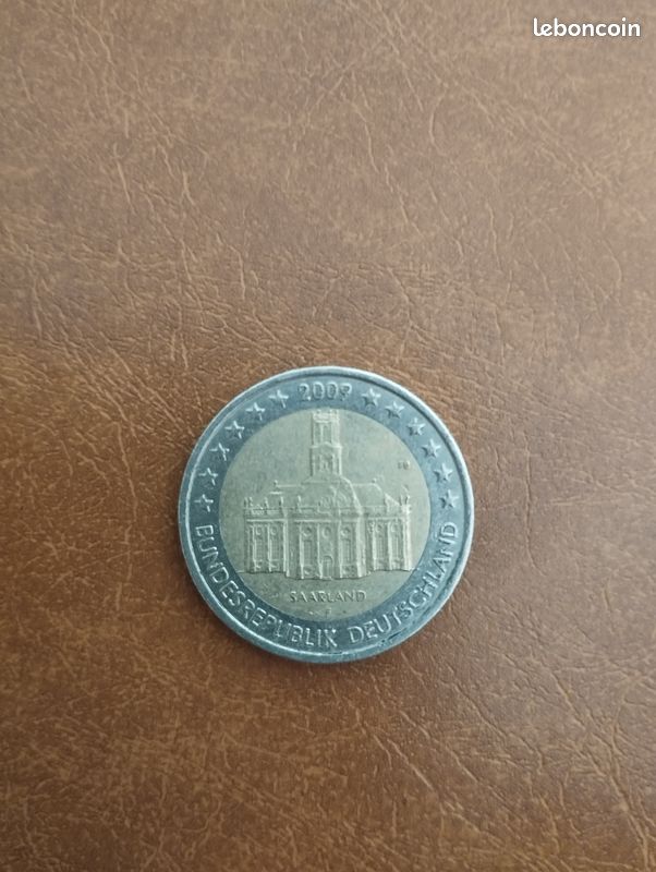 Pièce 2 Budesrepublik Deutshland Saarland F (image 1)