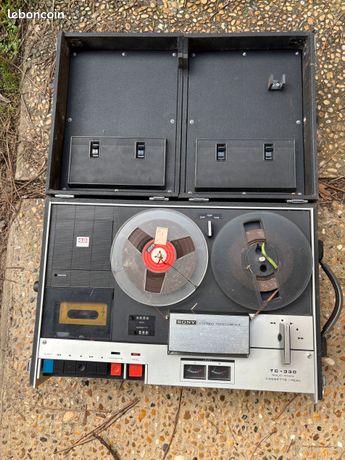 Magnétophone à Bandes Sony TC-330 Vintage – 2 Vu-mètres – état Correct, Fonctionnel