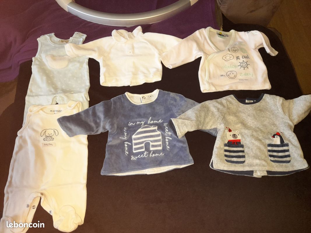 Pyjamas 2 pièces 1 mois (image 1)