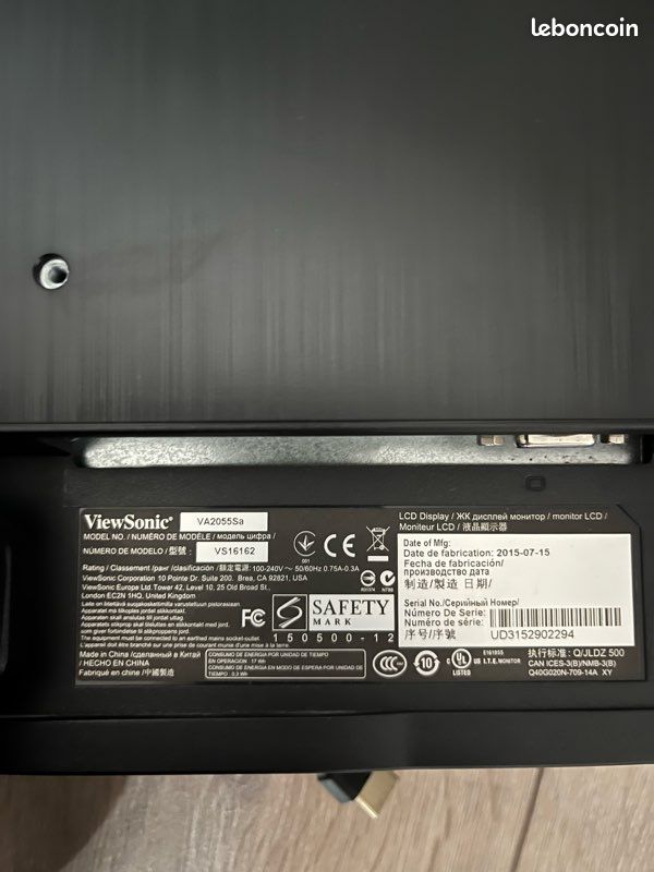 Écran d'ordinateur viewsonic 19 pouces (image 3)