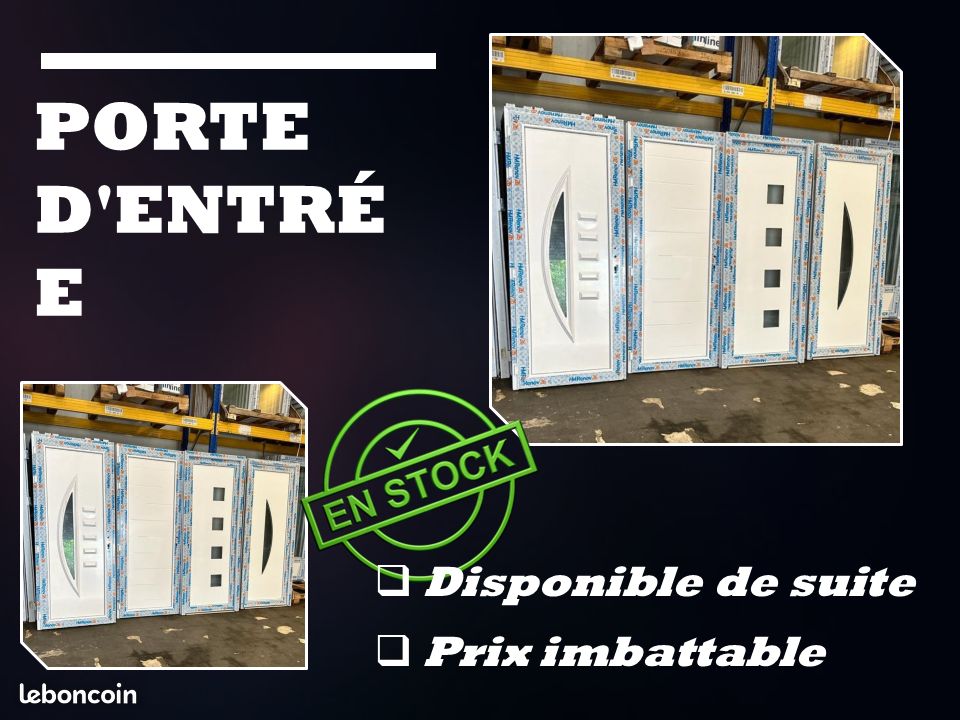 Porte d'entrée PVC stockDAHAN (image 3)