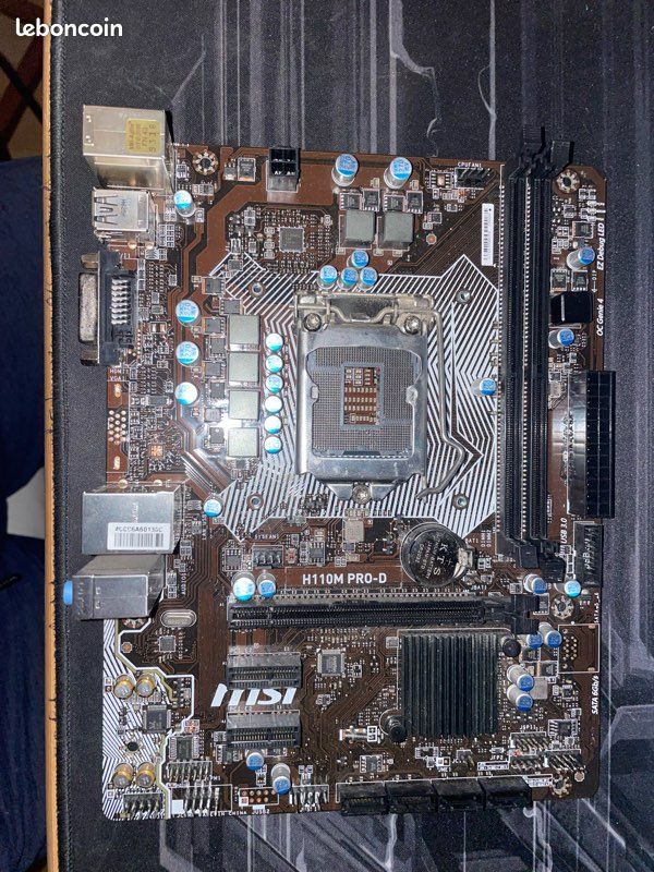 Pack Carte Mère MSI H110M Pro-VD + Processeur Intel G4400 - Fonctionnel Avec I/O Shield