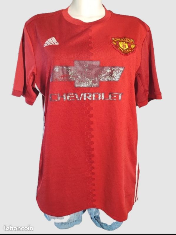 Maillot Manchester United Domicile 2016-17 – Adidas – Taille L – Flocage Mata 8
