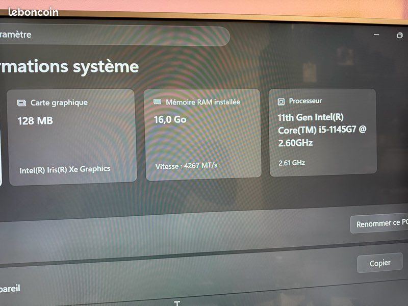 Lenovo X13 Yoga Gen 2 pour pièces (image 4)