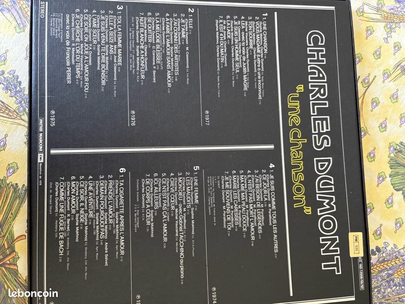 Charles Dumont « une chanson « coffret 3 vinyles 33 tours (image 3)
