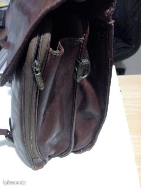 Cartable SERVIETTE PORTE DOCUMENTS TEXIER – Cuir Lisse (image 3)