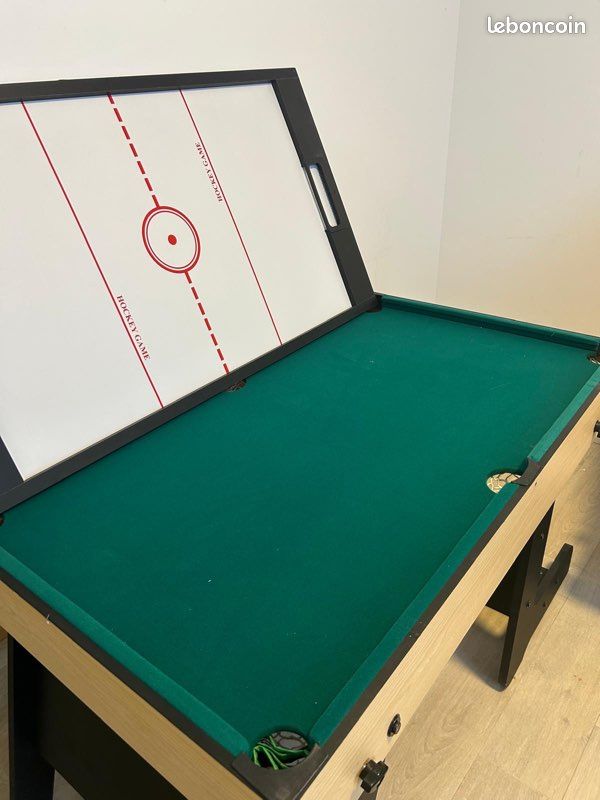 Table multi-jeux Kangui – Baby-foot, billard, ping-pong, air hockey (image 4)