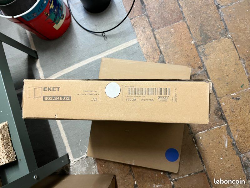 3 étagères cube EKET IKEA blanches neuves (image 2)