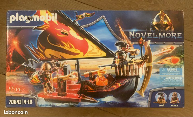 Playmobil novelmore Navire de combat des Burnham Raiders complet sans notice (image 1)