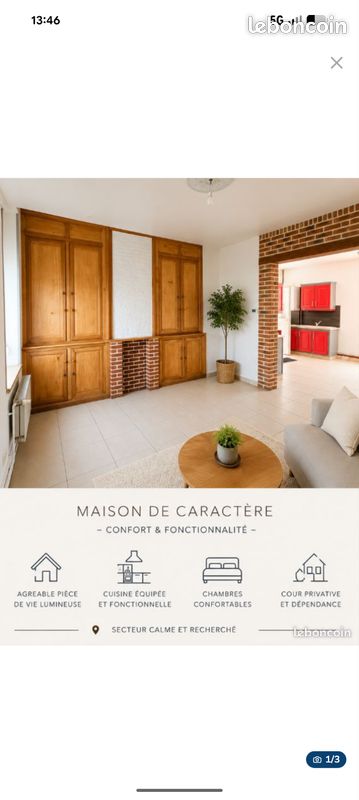 Appartement 4 pièces 81 m² · à Avesnes-le-Comte · 81 m² · 715 €/mois