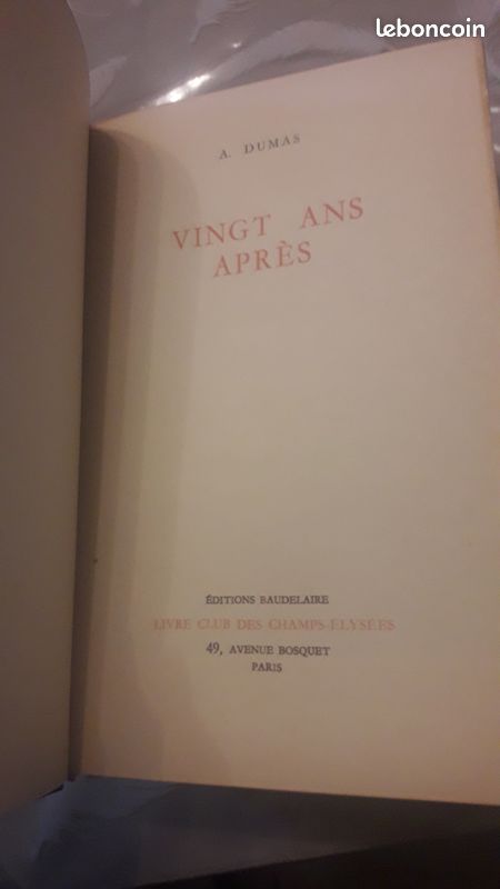 Livre Vingt ans après (image 3)
