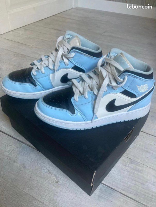 Patent Jordan Mid Bleu Ciel Air Jordan Mid Multi Patent Femme