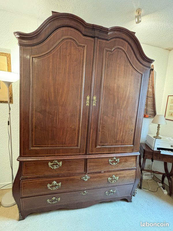 Vaisselier ancien - Armoire acajou 18eme siècle (image 1)