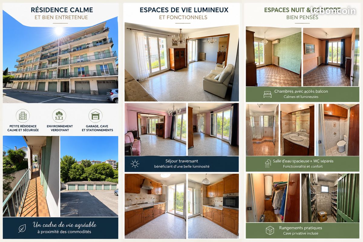 Appartement 4 pièces 71 m² · à Marseille · 71 m² · 159 000 €