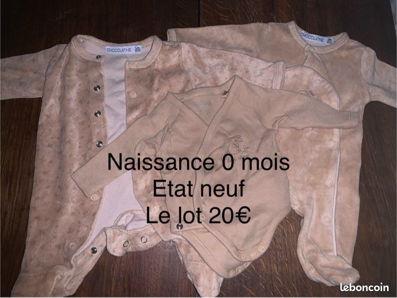 Lots pyjamas body bébé (image 1)