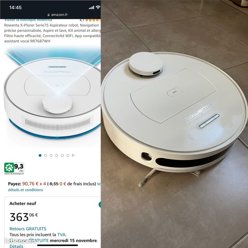 Aspirateur robot Rowenta s75 (image 1)