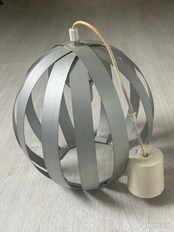 Lustre Suspension Vintage en Aluminium 70s (image 2)
