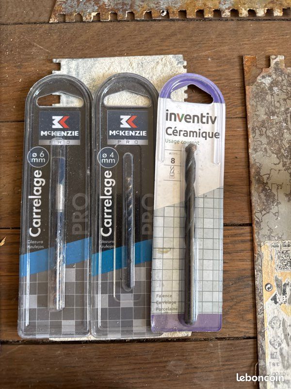 Lot Peigne acier rubi carrelage carreleur + outils (image 4)