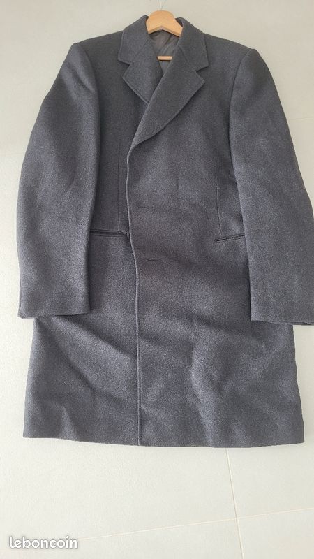 Manteau caban homme pure laine (image 1)