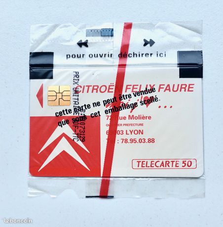 LOT 3 TELECARTES FORD / PEUGEOT / CITROËN / France Telecom / 50 Unités / Auto