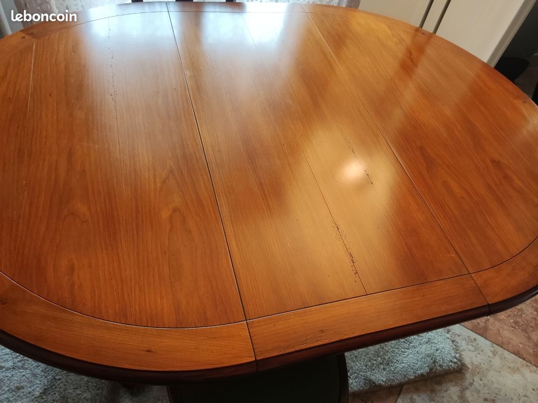 Table de salle à manger en merisier massif (image 2)