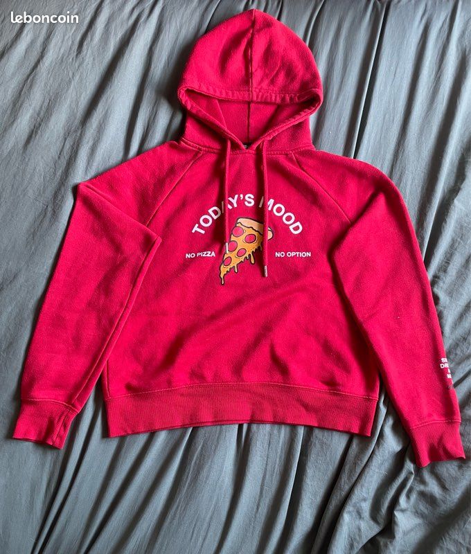 Pull à Capuche New Look Fille 14-15 Ans Rouge - Imprimé Graphique Brooklyn
