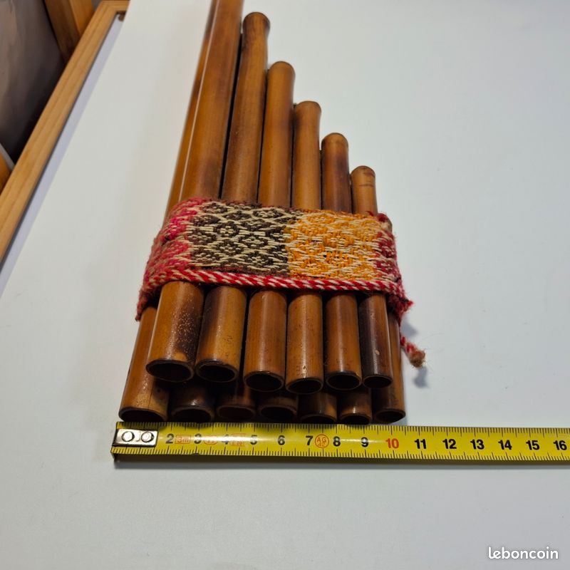 Instrument Péruvien Flûte Zampona Péruvienne - 13 Tuyaux, 17 Cm - Instrument Traditionnel Sud-Américain - Commerce Équitable Zampona Commerce équitable