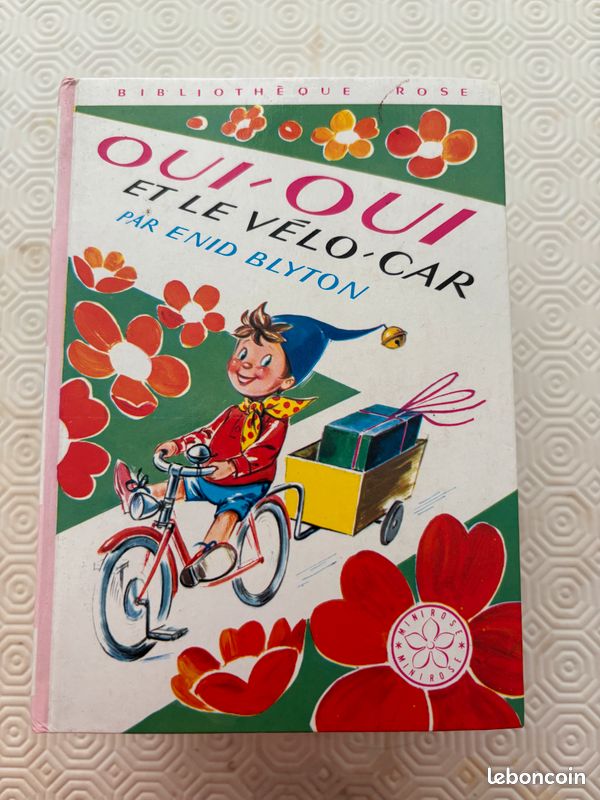 Oui oui et le vélo car, Enid Blyton, Hachette, Biblio Rose, (image 1)