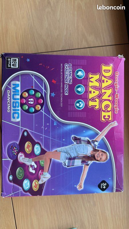 Tapis De Danse Lumineux ZWOOS – 6 Boutons, Bluetooth, 5 Modes – Dès 3 Ans – Cadeau Fille Garçon 3-12 Ans