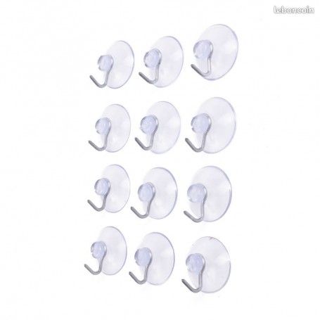 Transparent - Forte ventouse, ventouse à crochet en plastique | FR Transparent - Forte ventouse, ventouse à crochet en plastique | FR