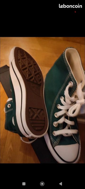 Converse All Star montante vert Fille Unisex Taille 36 (image 2)
