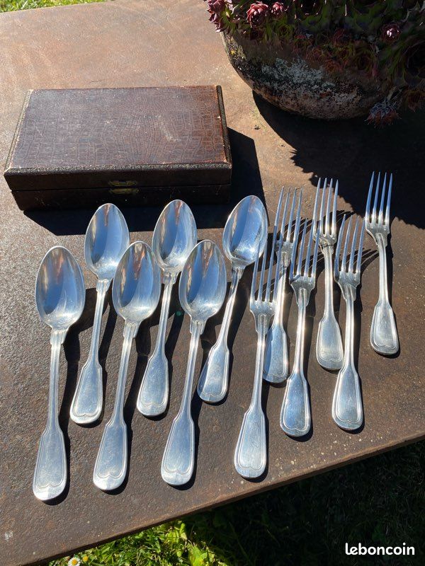 Lot de 5 coffrets couverts argenté Labat - Arts de la table