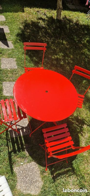 Table jardin + 4 chaises (image 2)