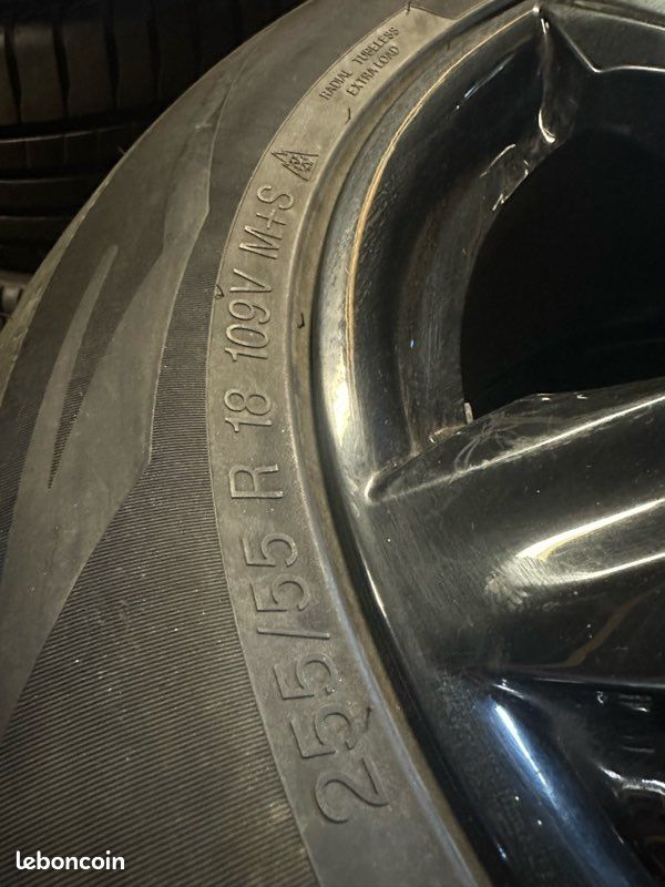 4 jantes et pneus BMW X5 X6 255-55-18 5x120 (image 2)