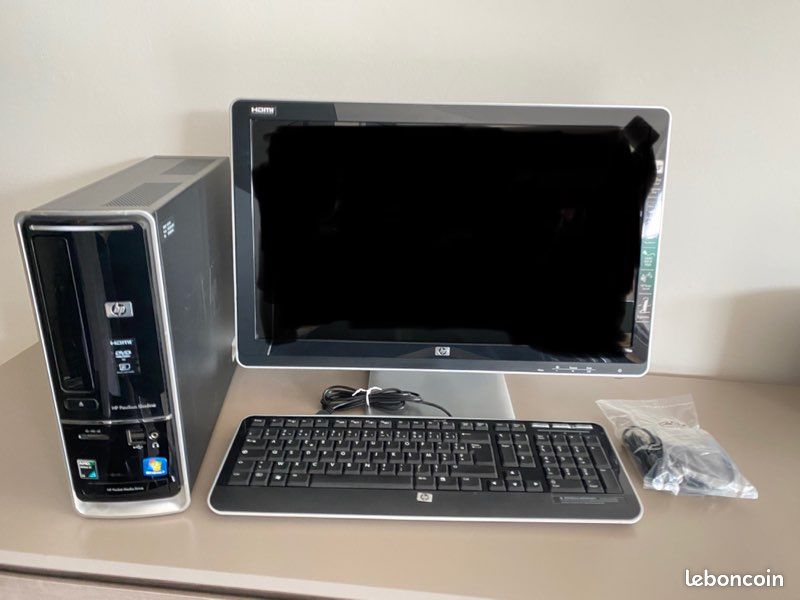 Ordinateur de bureau complet tour + écran + clavier + souris (image 1)