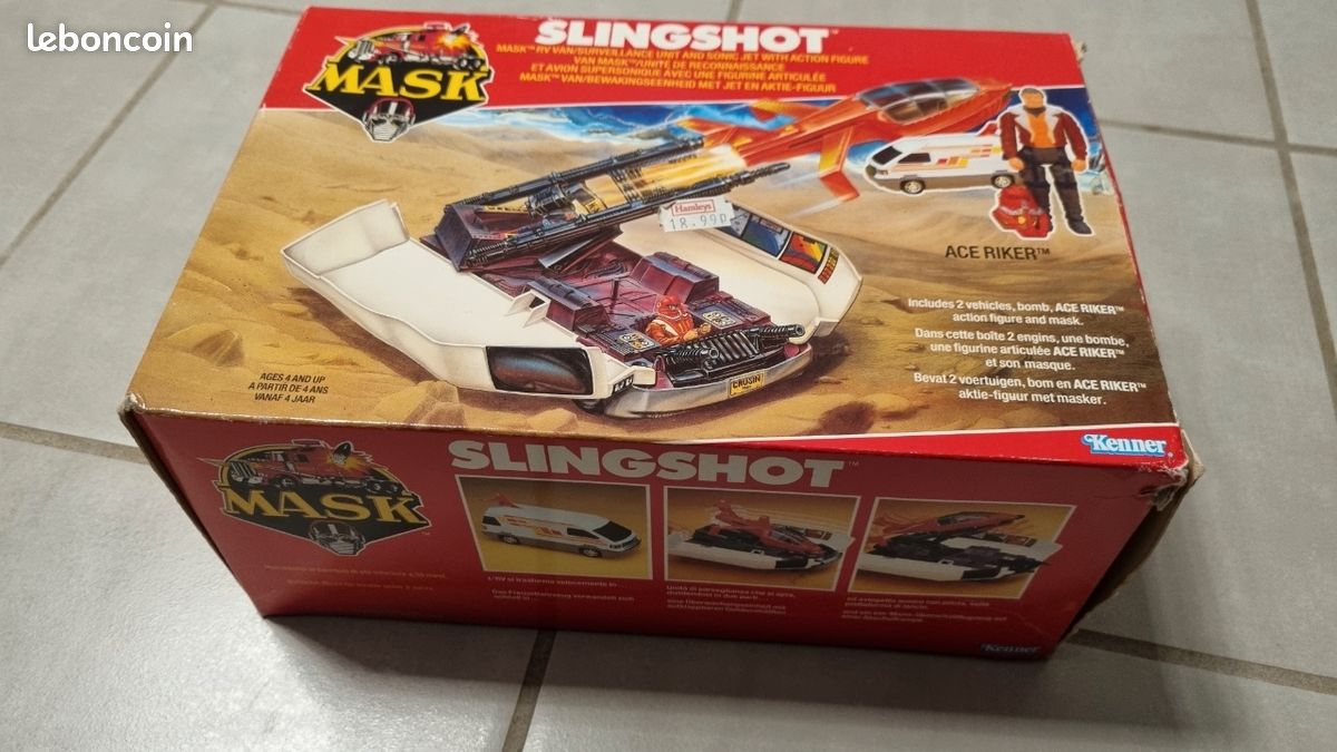 M.A.S.K. Kenner SLINGSHOT Complete With Box & Inserts M.A.S.K. Kenner SLINGSHOT Complete With Box & Inserts