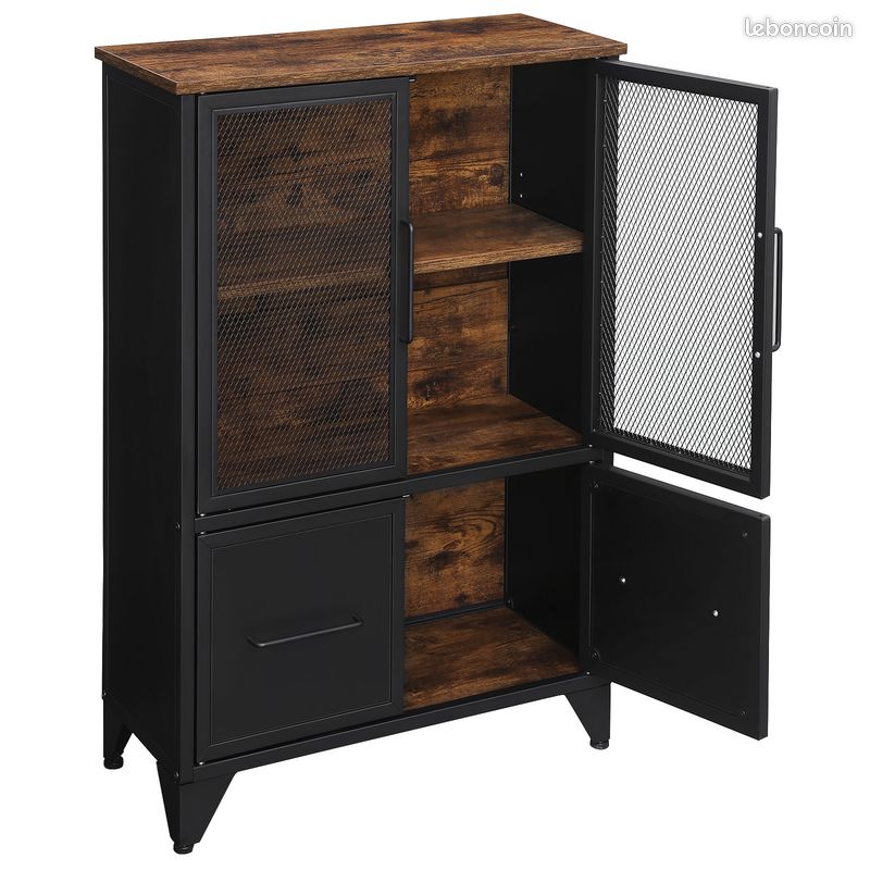 Buffet en métal et bois meuble (image 2)