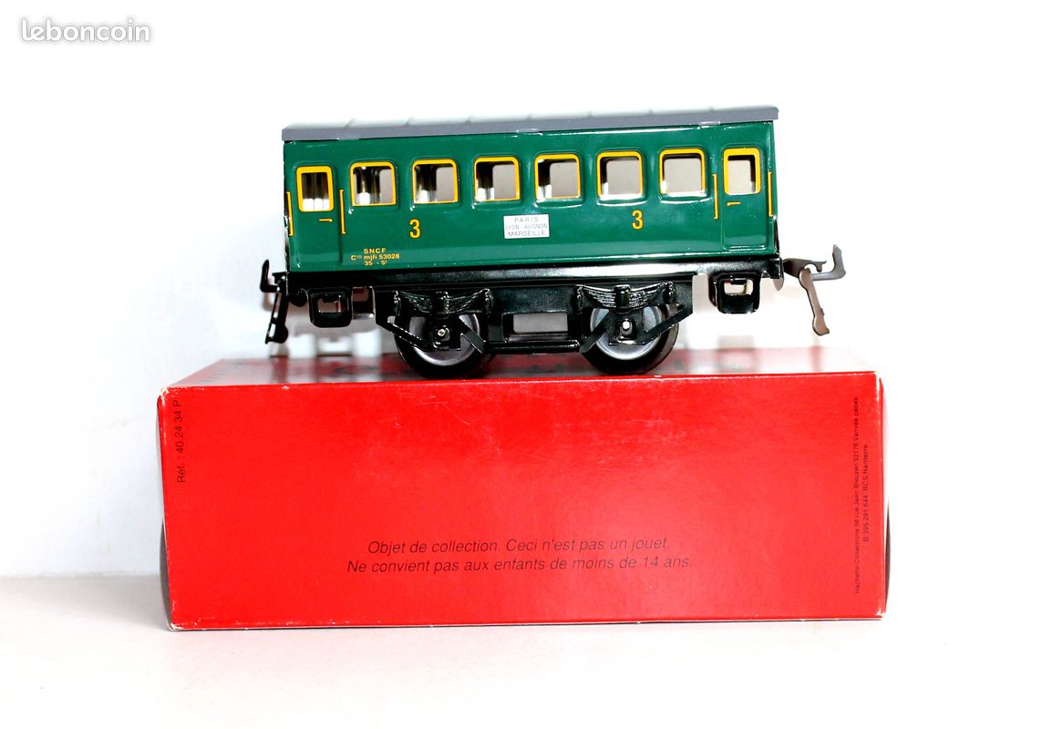 SERIE HORNBY - VOITURE VOYAGEUR - ECH O - 3e CLASSE - mjfi 53028 PARIS MARSEILLE / FERROVIAIRE TRAIN (image 4)