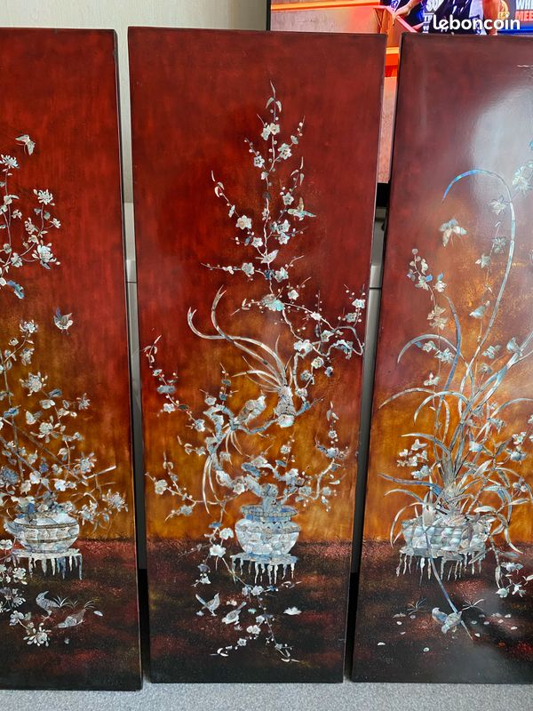 Tableau 4 saisons décoration asiatique (image 2)