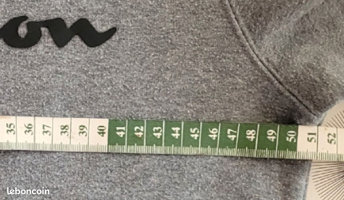 Champion Sweat Hoodie crewneck TS/TFr36- Gris Chiné-Logo Noir Devant-Coupe Comfort Fit (image 12)