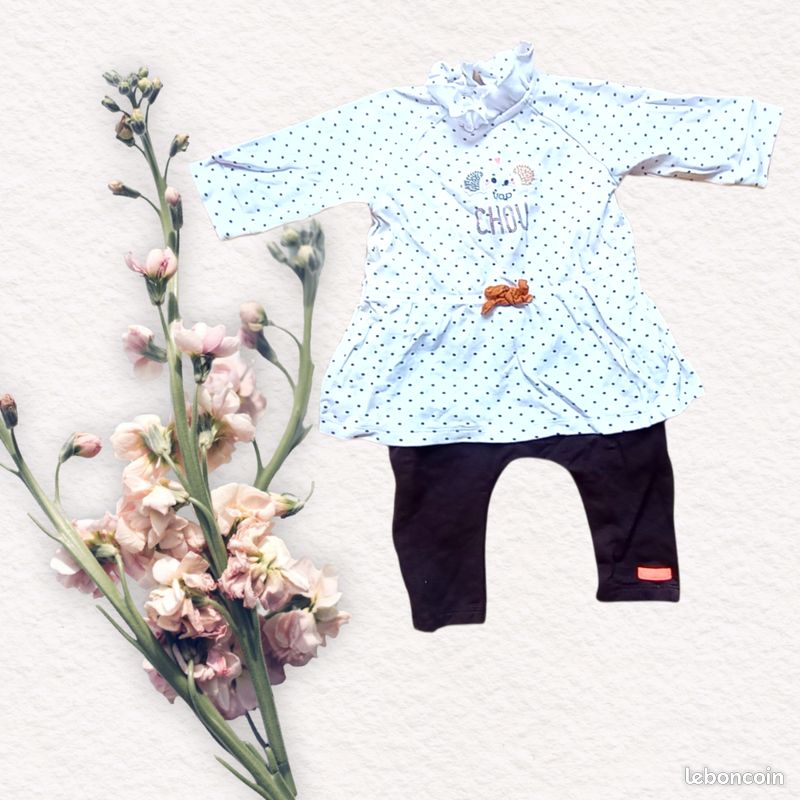 Ensemble robe/tunique/legging bébé fille taille mois Vêtements