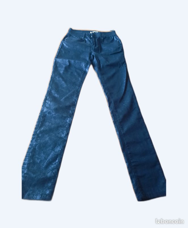 Pantalon noir effet cuir Zapa neuf (image 1)